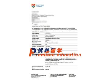 2020offer：恭喜張同學獲得悉尼大學(世界排名：42)經濟學專業碩士通知書