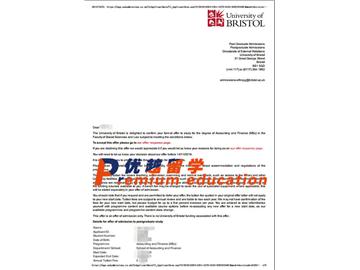 2020offer：恭喜許同學獲得布里斯托大學(世界排名：49)會計與金融專業碩士通知書