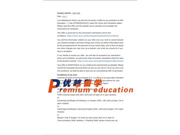 2020offer：恭喜秦同學獲得愛丁堡大學(世界排名：20)教育學專業碩士通知書