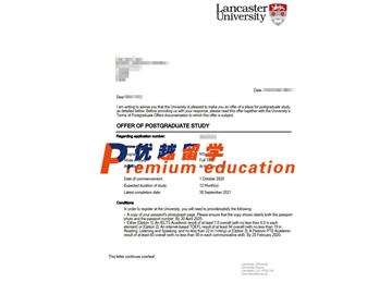 2020offer：恭喜金同學獲得蘭卡斯特大學(世界排名：128)市場營銷專業碩士通知書