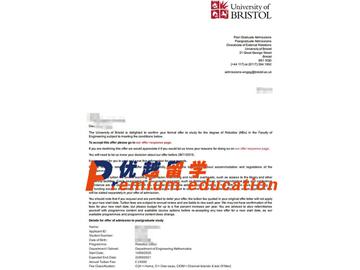 2020offer：恭喜李同學獲得布里斯托大學(世界排名：49)機器人學專業碩士通知書