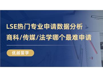 【英國大學介紹】LSE熱門專業申請數據分析，商科、傳媒、法學哪個最難申請？